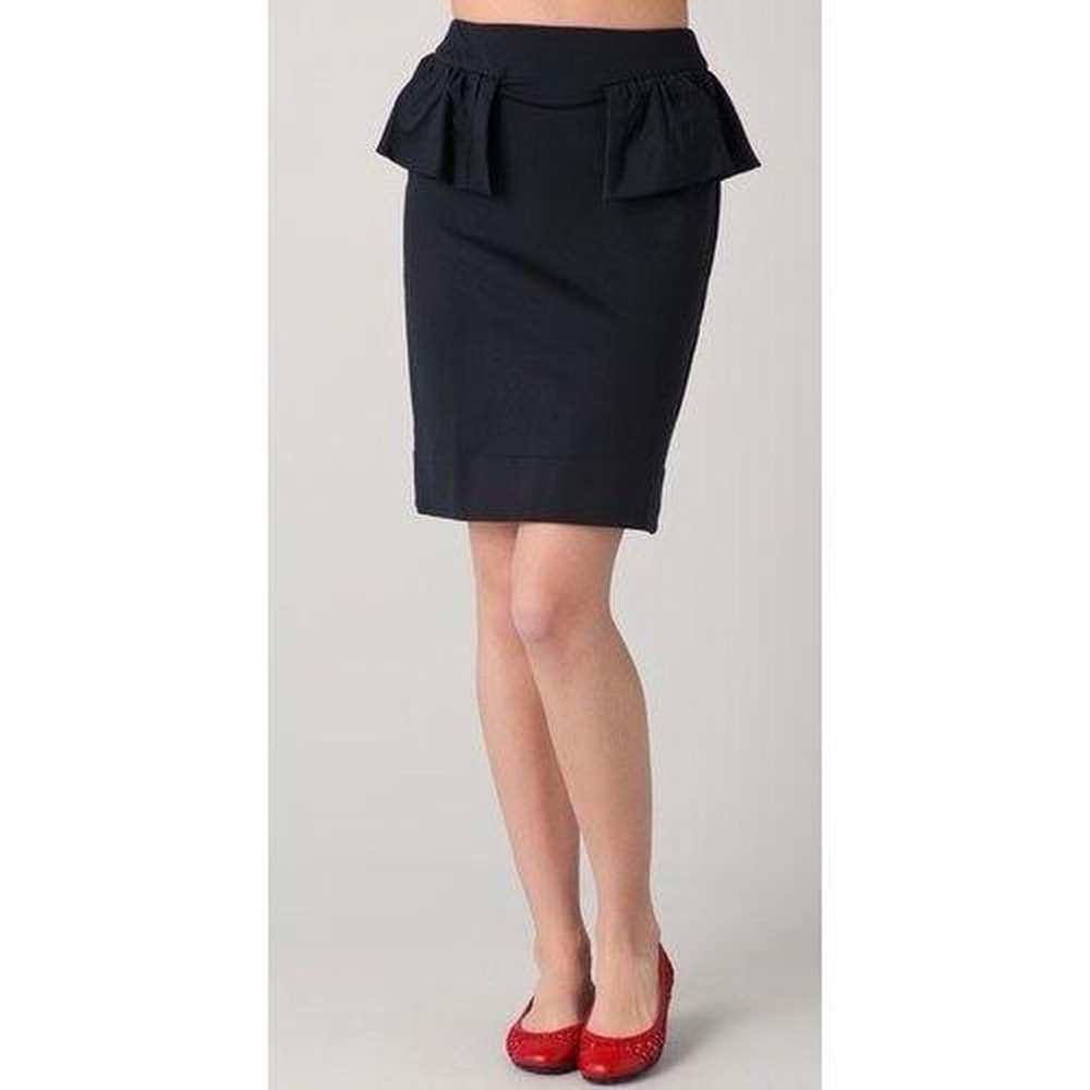 Marc by Marc Jacobs Black Peplum Skirt